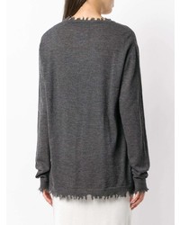 Uma Wang Distressed Hem Sweater