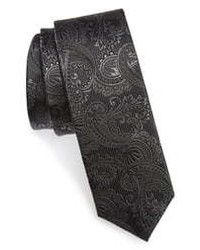 The Tie Bar Textured Paisley Silk Tie