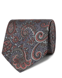 Sulka 8cm Paisley Print Mulberry Silk Twill Tie