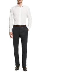 Benson Standard Fit Lightweight Trousers Charcoal
