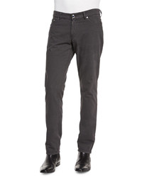 Etro Cashmere Blend Five Pocket Pants Charcoal
