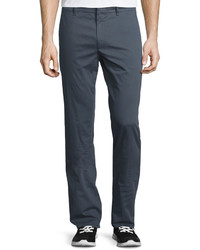 Burberry Dyed Slim Fit Trousers Mid Gray