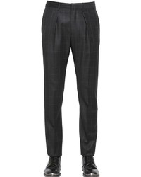 Emporio Armani 18cm Wool Flannel Pants