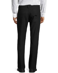 Armani Collezioni Five Pocket Stretch Wool Pants Charcoal