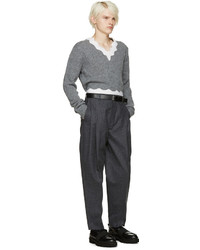 Acne Studios Grey Flannel Piano Trousers