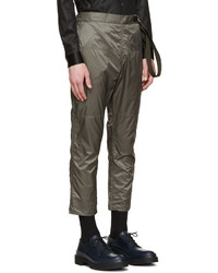 Jil Sander Grey Nylon Trousers