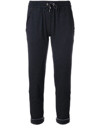 Brunello Cucinelli Reversible Cropped Track Pants