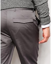 Asos Skinny Smart Pants In Cotton Sateen