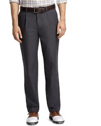 Brooks Brothers St Andrews Links Pleat Front Grey Pants