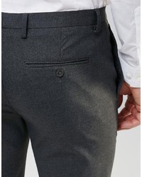 Asos Super Skinny Pants In Charcoal