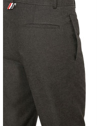 Thom Browne Unhemmed Cotton Pants
