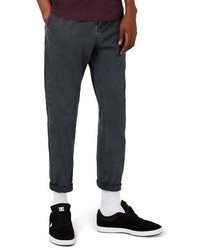 Topman Twill Crop Tapered Fit Trousers