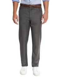 Brunello Cucinelli Wool Grisaille Five Pocket Pants Gray