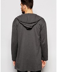 Asos Brand Knitted Parka With Zip Front Detail
