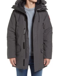 Canada Goose Langford Slim Fit 625 Fill Power Down Hooded Down Parka In Graphite