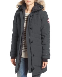 Canada Goose Lorette Hooded Down Parka With Genuine Coyote