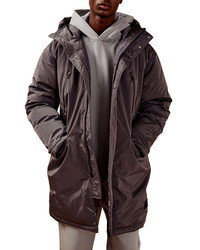 Topman Oversize Tech Hooded Puffer Jacket