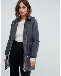 Oasis Two In One Parka In Grey