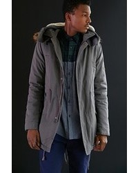Urban Outfitters Native Youth Sherpa Long Fishtail Parka Jacket