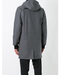 Letasca Zip Detail Hooded Coat