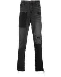 Charcoal Patchwork Jeans
