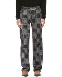 Andersson Bell Black Rode Patchwork Print Jeans
