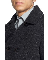 Slate & Stone Cameron Double Breasted Knit Wool Peacoat