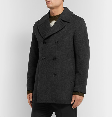 MACKINTOSH Double Breasted Wool And Cashmere Blend Peacoat, $918 | MR ...