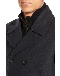 Kenneth Cole Reaction Kenneth Cole New York Classic Peacoat With Knit Bib Lining