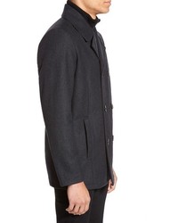 Kenneth Cole Reaction Kenneth Cole New York Classic Peacoat With Knit Bib Lining