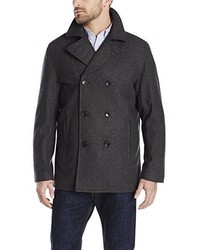 London Fog Houston Peacoat With Quilted Lining