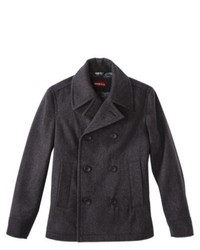 SG Corporation Merona Wool Blend Pea Coat Grey L