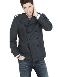 Tall Wool Blend System Peacoat