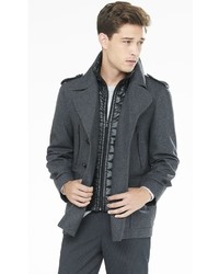 Wool Blend System Peacoat