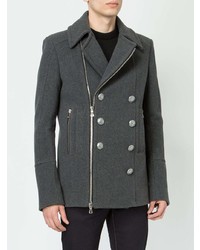 Balmain Zipped Double Breasted Coat