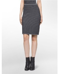 Calvin Klein Charcoal Knit Pencil Skirt