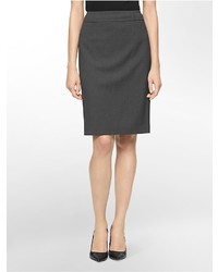 Calvin Klein Charcoal Pencil Suit Skirt