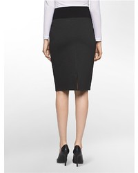 Calvin Klein Wide Waist Stretch Pencil Skirt