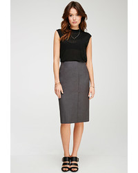 Forever 21 Contemporary Front Slit Pencil Skirt