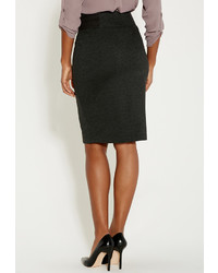 Maurices Pencil Skirt With Elastic Waistband In Charcoal