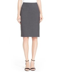 Theory Stretch Wool Pencil Skirt