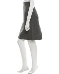 Prada Virgin Wool Pencil Skirt