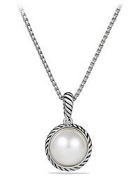 David Yurman Cable Pearl Pendant Necklace