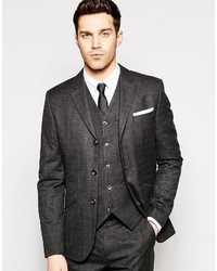 Asos Brand Slim Fit Suit Jacket In Plaid Check