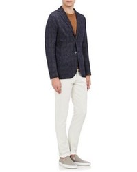 Barneys New York Glen Plaid Deconstructed Two Button Sportcoat