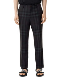 Burberry Check Classic Fit Wool Trousers