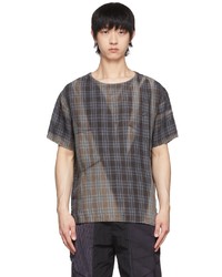 Jiyong Kim Grey Linen T Shirt
