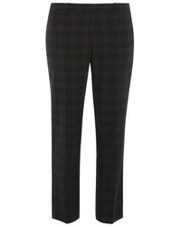Dorothy Perkins Navy Check Flatfront Trousers