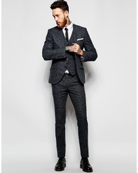 Heart Dagger Heart Dagger Check Suit Pants In Super Skinny Fit