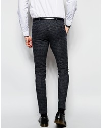Heart Dagger Heart Dagger Check Suit Pants In Super Skinny Fit